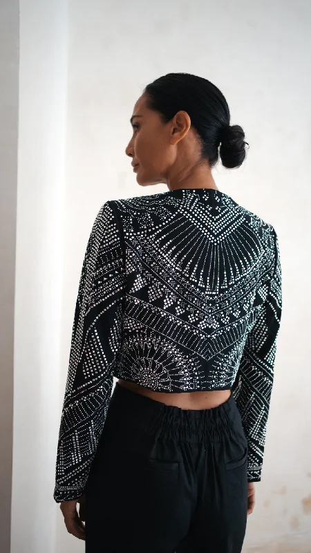 Asher Embellished Bolero - Black