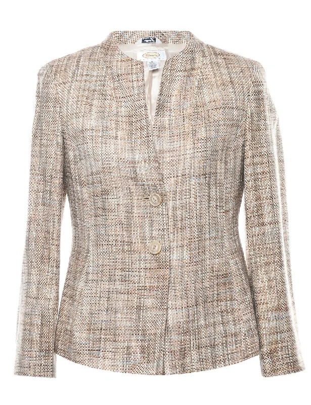 Beige Tailored Jacket - S