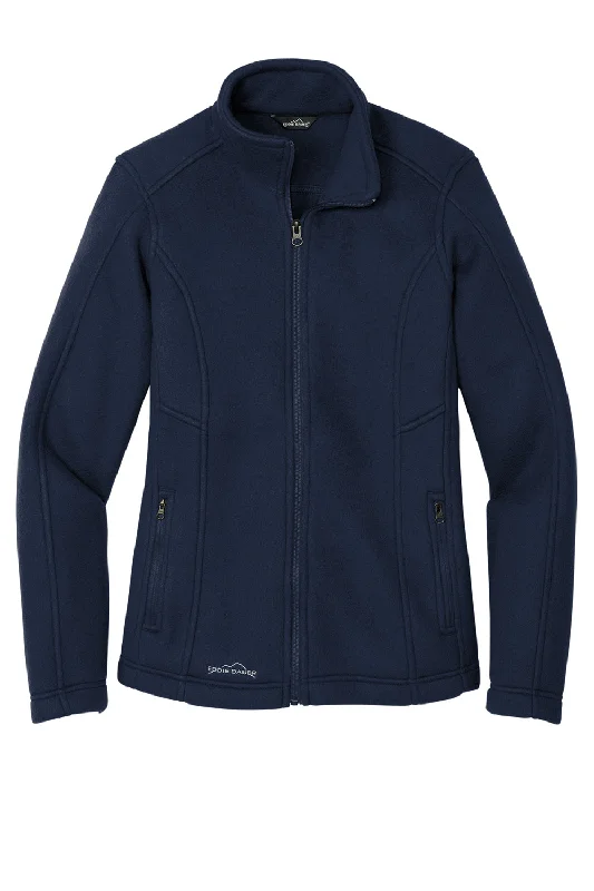 Eddie Bauer Womens Full Zip Fleece Jacket - River Navy Blue