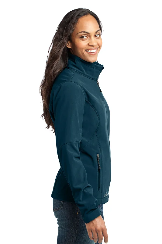 Eddie Bauer Womens Water Resistant Full Zip Jacket - Dark Adriatic Blue