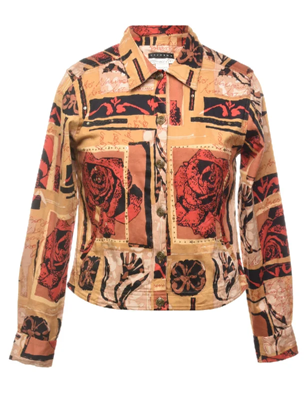 Floral Pattern Jacket - M