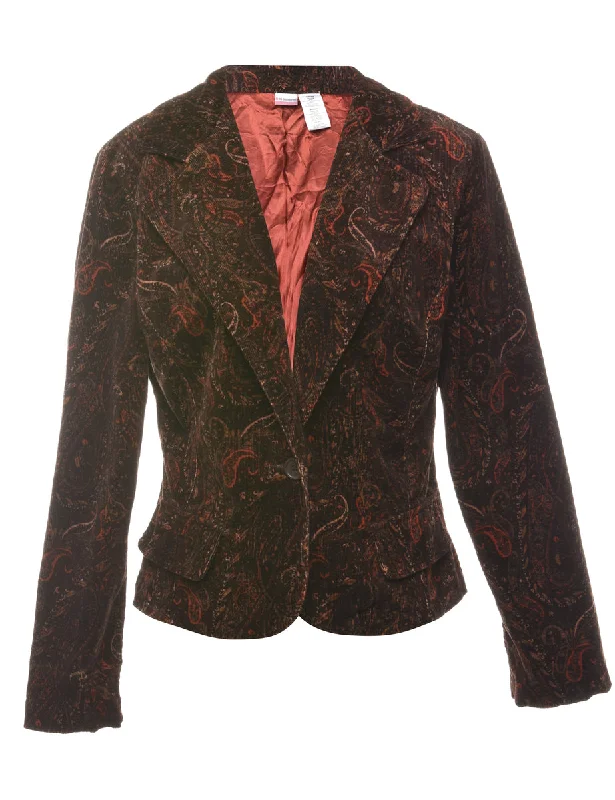 Paisley Pattern Multi-Colour Blazer - L