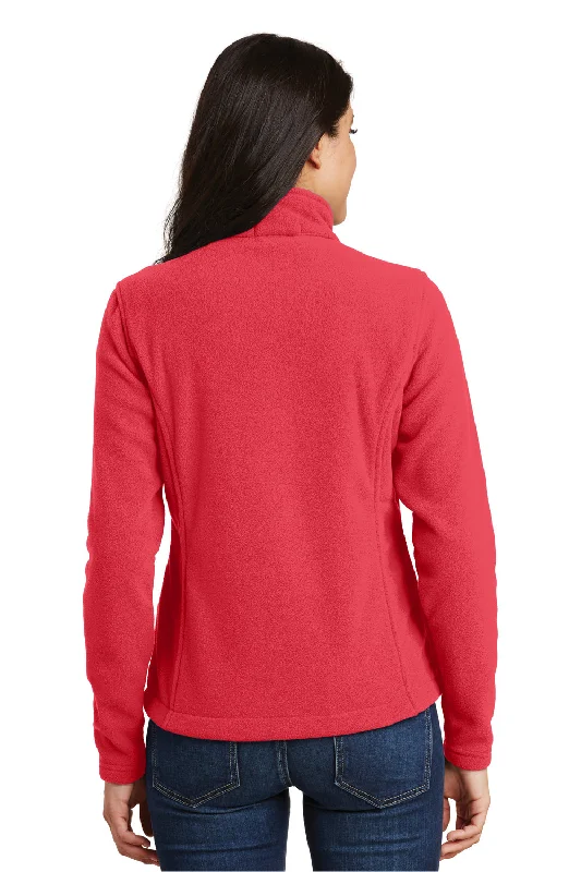 Port Authority Womens Full Zip Fleece Jacket - Hibiscus Pink - Closeout