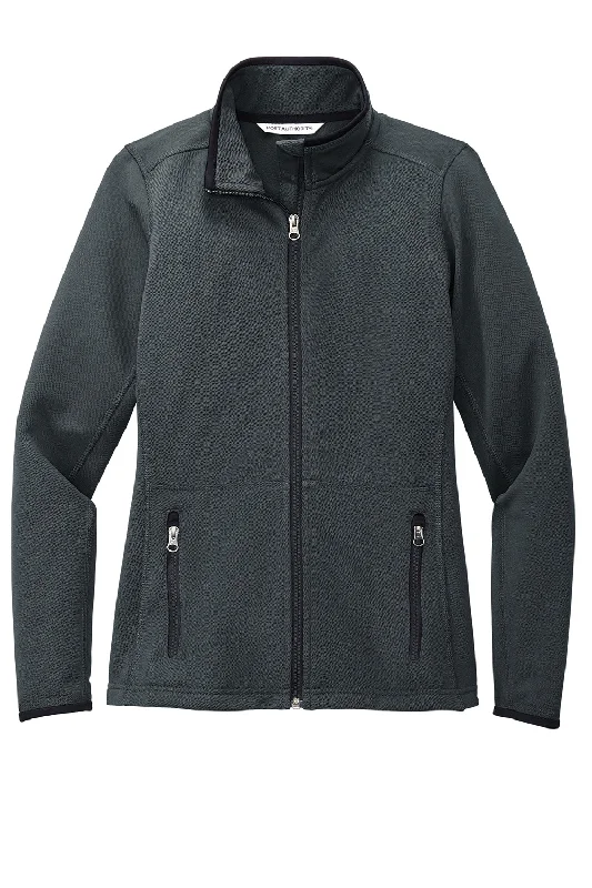 Port Authority Womens Full Zip Fleece Jacket - Graphite Grey