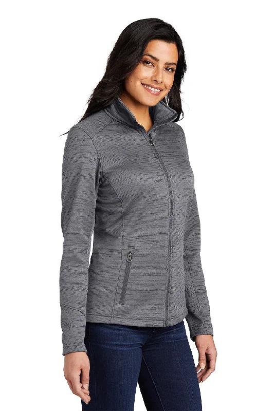 Port Authority Womens Full Zip Fleece Jacket - Black