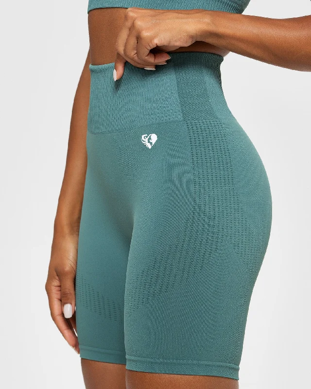 Power Seamless Cycling Shorts | Sea Pine