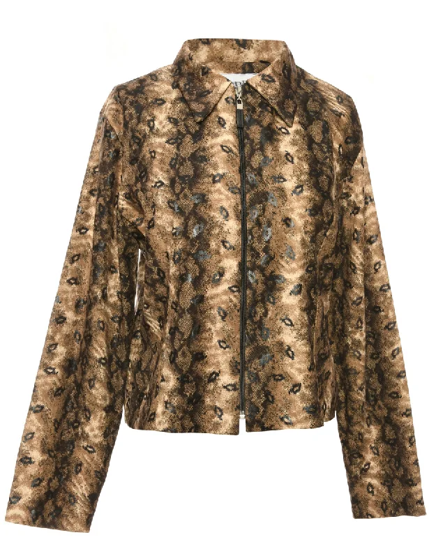 Printed Jacket - M