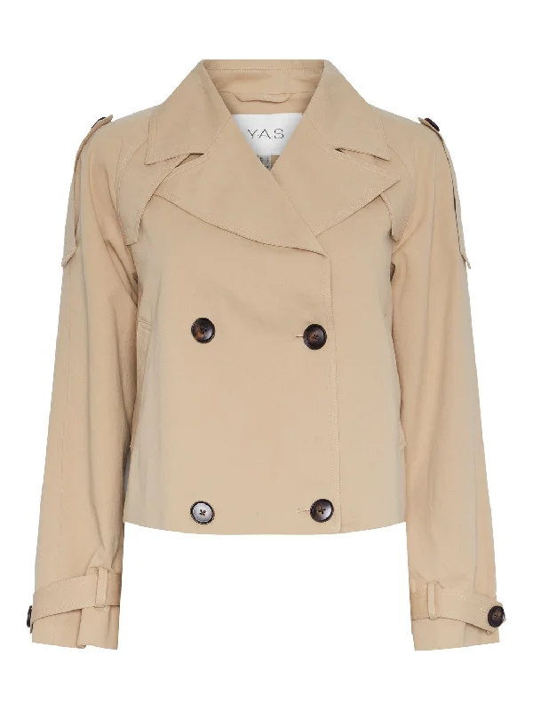 VENEDA SHORT TRENCHCOAT - YAS