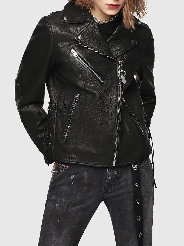 Womens Black Motorcycle Jacket