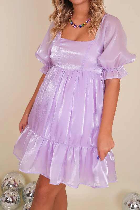 RESTOCK: Blushing Heart Dress-Lilac