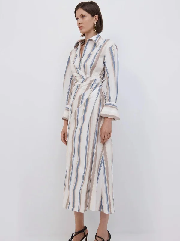 Marge Stripe Midi Dress