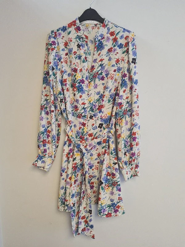 Michelle Keegan Floral Button Mini Dress Size 12 Ref**** V31K