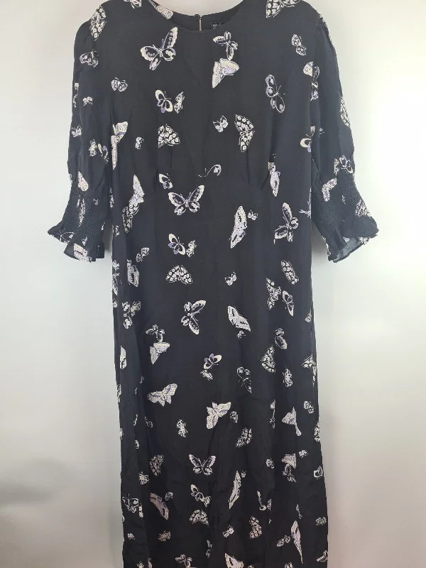 Nobodys Child Curve Luna Midi Dress Black Size 22 **** V30R