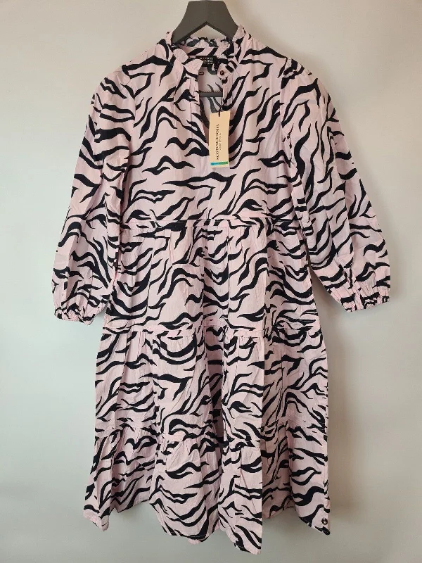 Scotch & Soda Pink Zebra Print Kids Dress Size 10 Years **** V31F