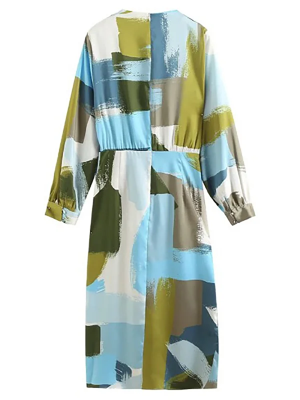 Shampoo Abstract Print Dress