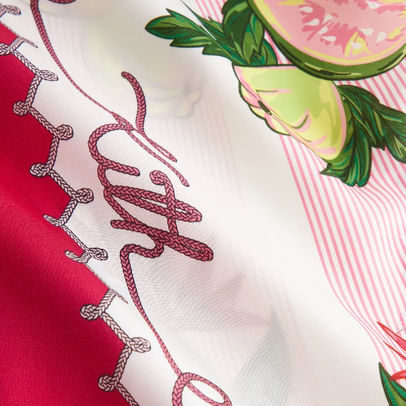 Kith Women Elena II Guava Stripe Shirt - Nano