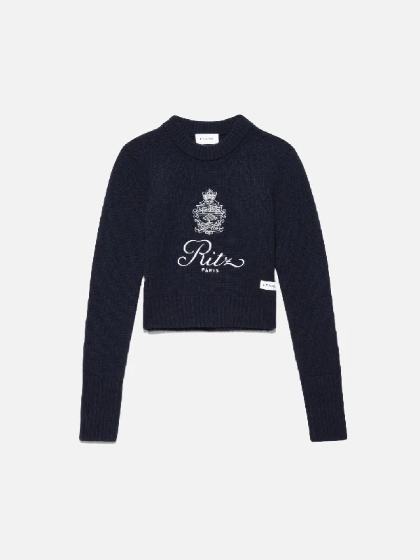 Ritz Women's Cashmere Sweater -- Navy