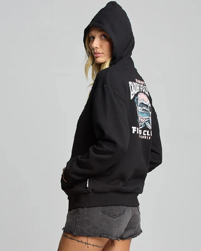 THE MAD HUEYS FK ALL CLUB MEMBER WOMENS PULLOVER BLACK