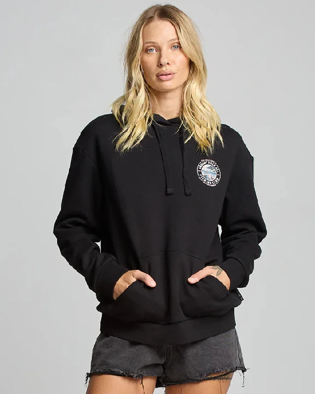 THE MAD HUEYS FK ALL CLUB MEMBER WOMENS PULLOVER BLACK