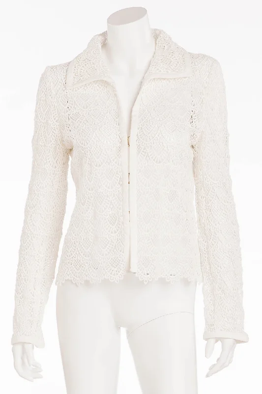 Valentino - White Lace  Jacket- US 8