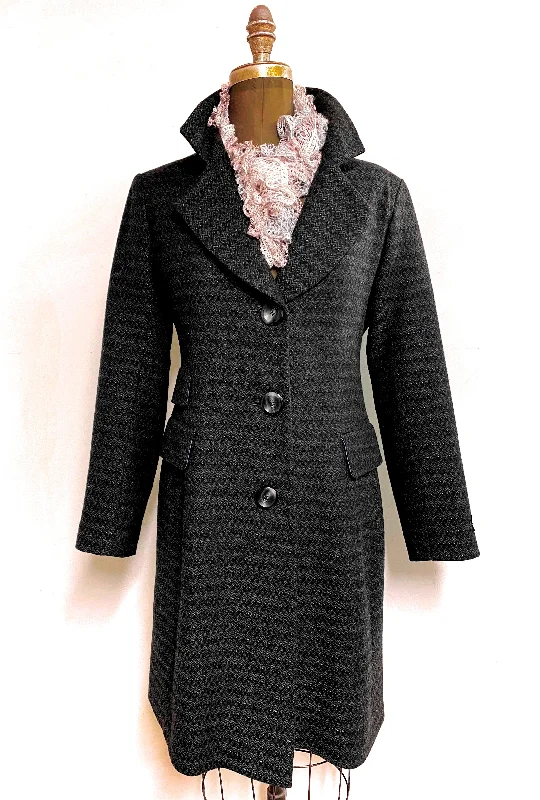 Mary Equestrian Style Coat - 100% Merino Wool