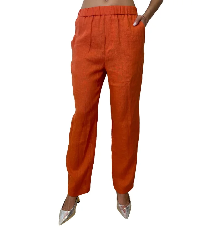 Vicolo Pantalone Arancio Donna