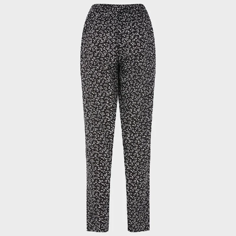 Ladies Printed Elasticated Trousers