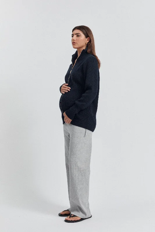 Low Rise Cotton Rib Pant