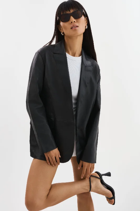 QUIRINA | Leather Blazer