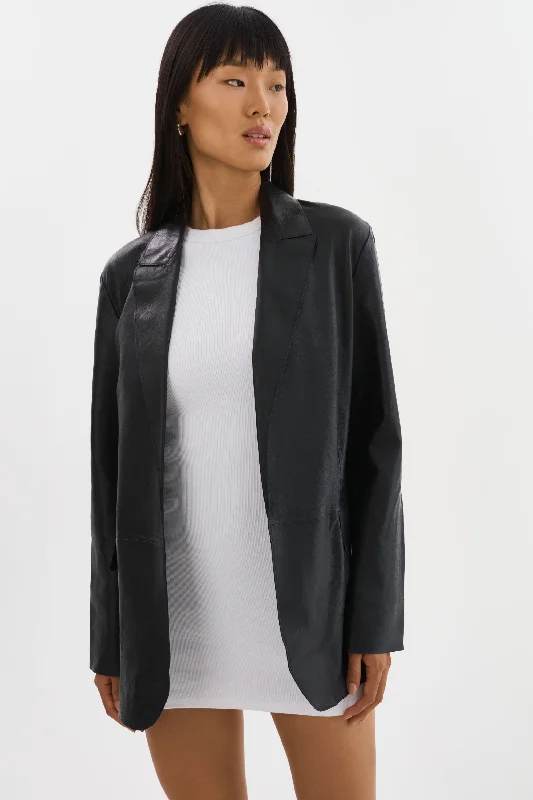 QUIRINA | Leather Blazer