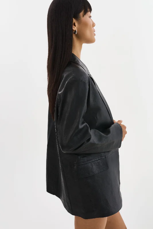 QUIRINA | Leather Blazer