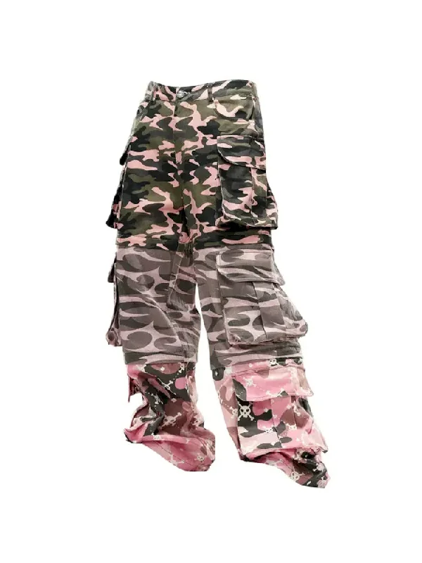 Camouflage print Detachable jeans【s0000009416】