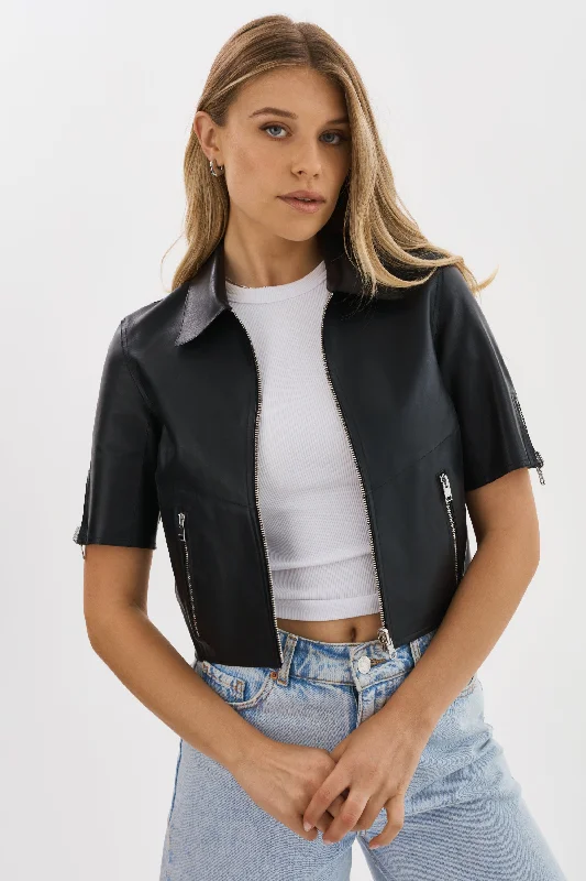 SEVANA | Reversible Leather Jacket