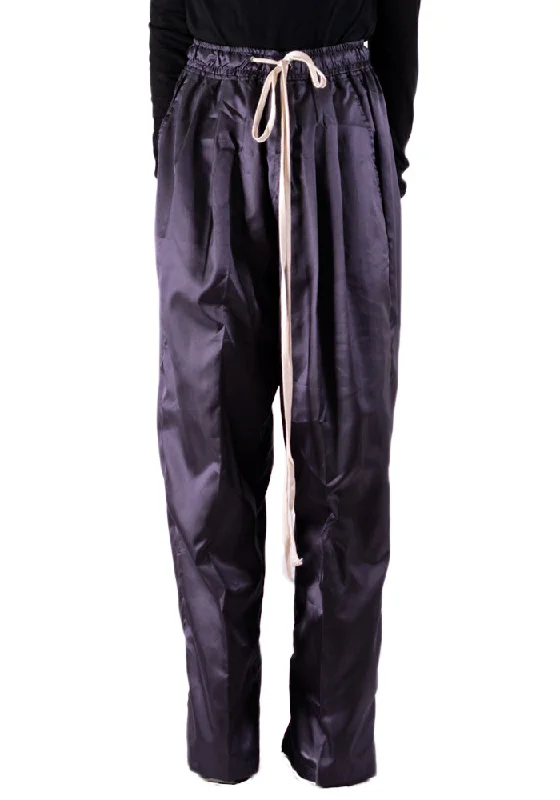 YUIKI SHIMOJI OVERSIZE WIND PANTS DARK GREY