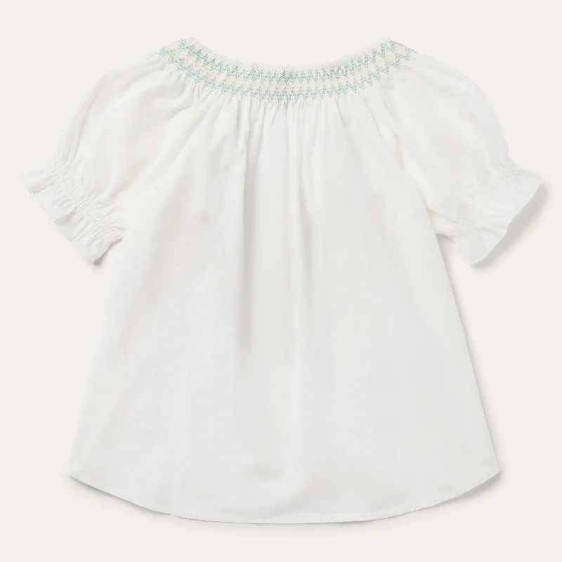 Cotton Voile Peasant Blouse