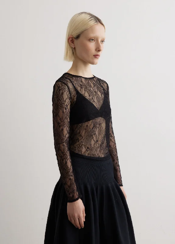 Field Lace Fitted Top