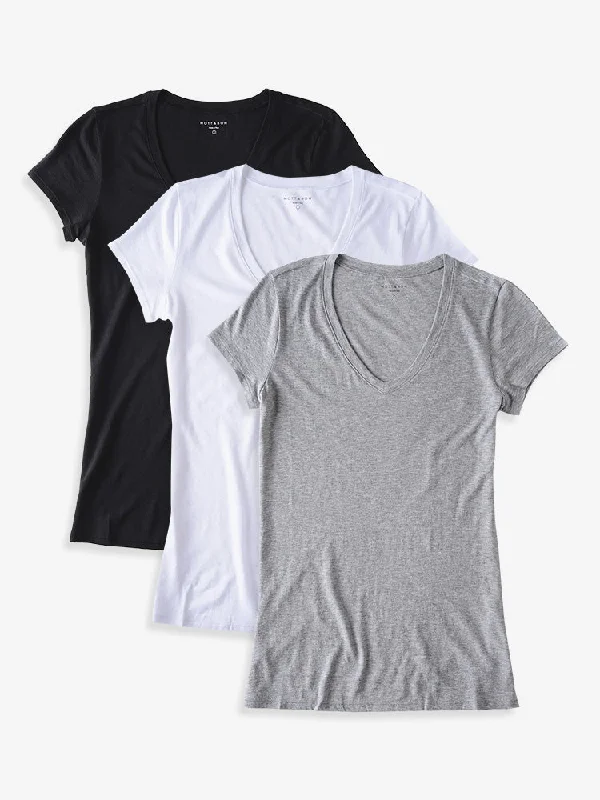 Fitted V-Neck Marcy 3-Pack