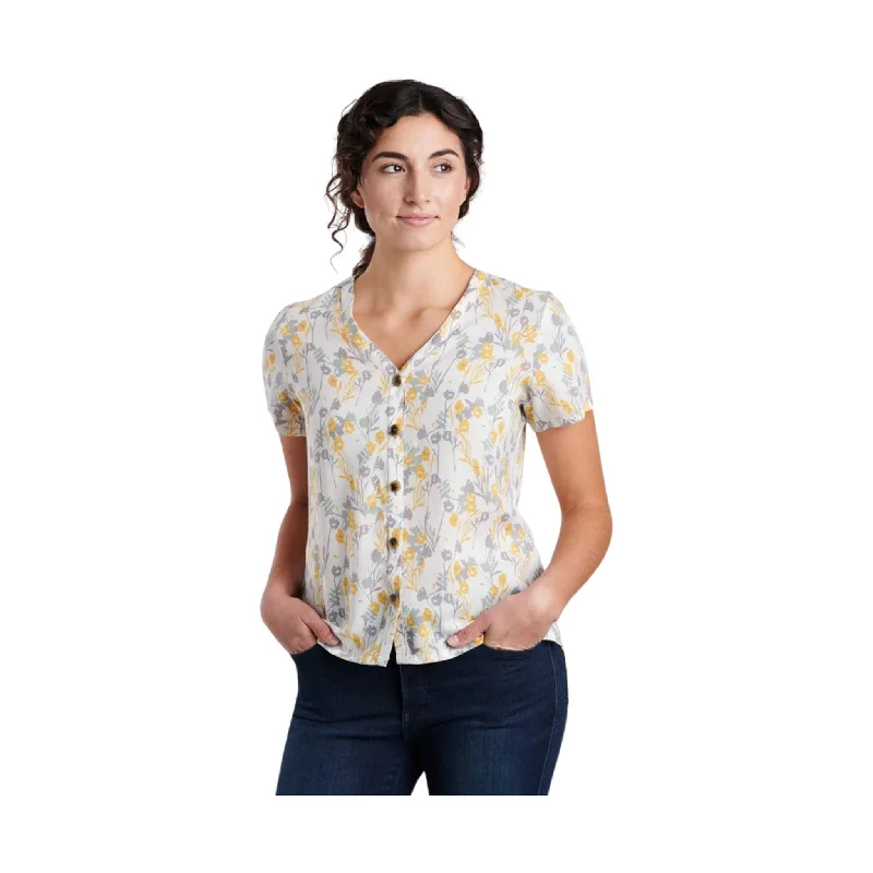 Kuhl Women's Hadley Short Sleeve Top - Ivory Print