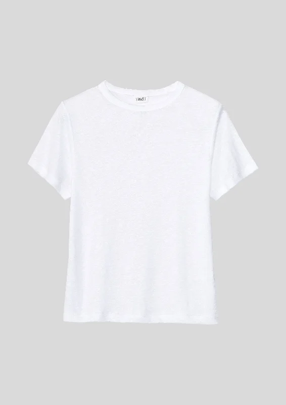 Linen Boy Tee | White