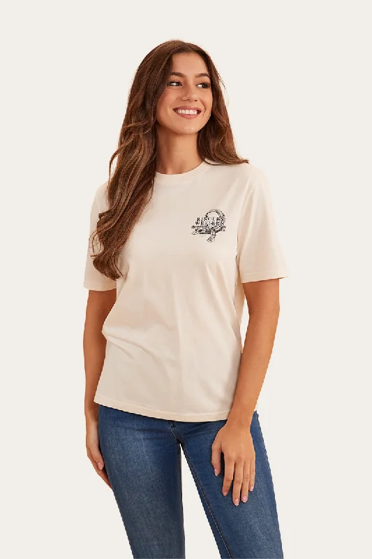 Salty Womens Loose Fit T-Shirt - Off White