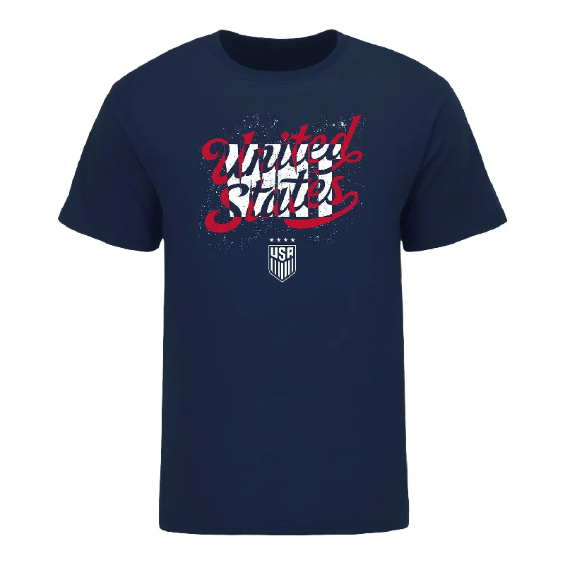 Unisex USWNT Splatter Navy Tee