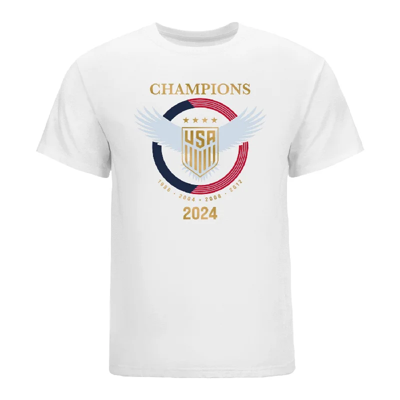 Unisex USWNT 2024 Gold Medalists Roster White Tee