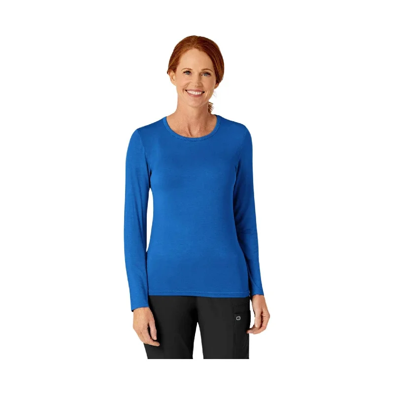 WonderWink Women's Silky Long Sleeve Top - Royal