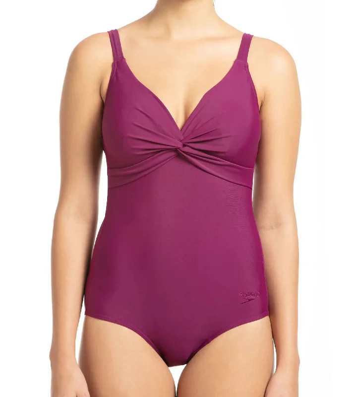 Women's Endurance 10 Brigitte One Piece Swimwear - Deep Plum