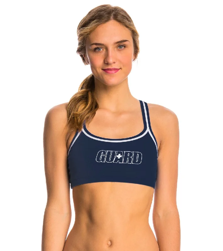 Dolfin Lifeguard Bikini Swimsuit Top Guard Navy