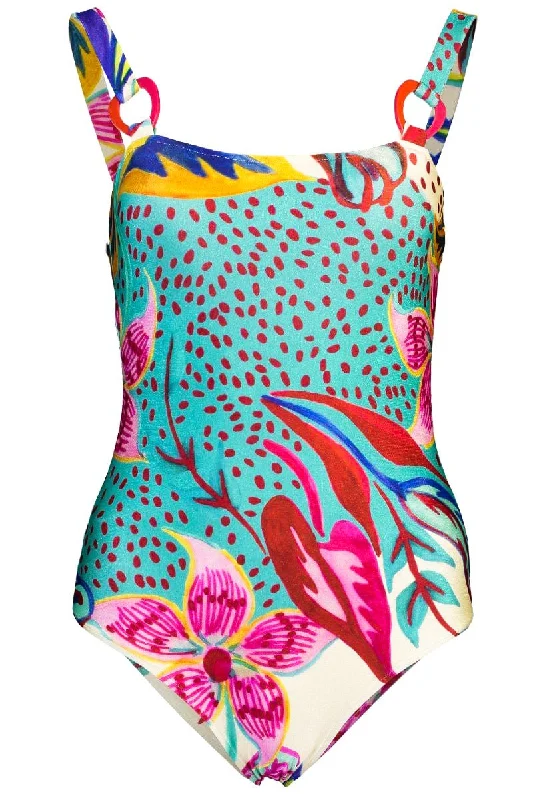 Flora Square Neck Swimsuit