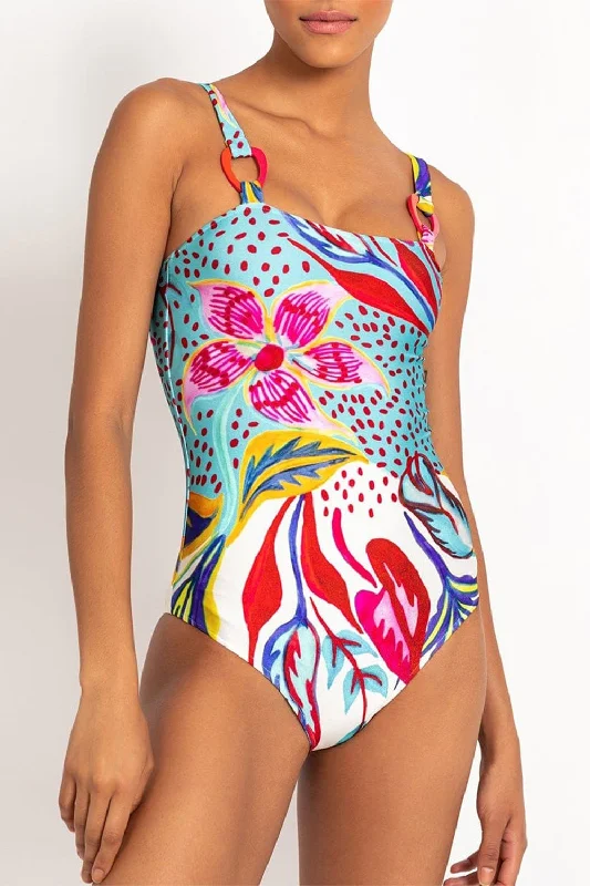 Flora Square Neck Swimsuit