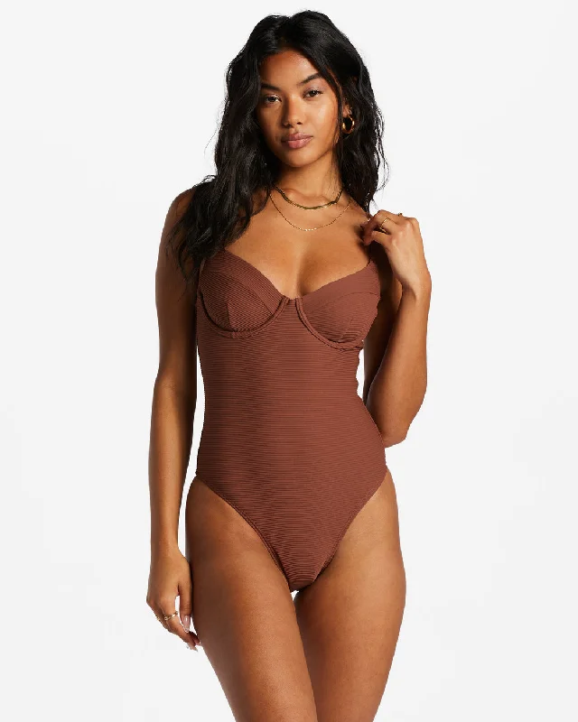 Tanlines One-Piece Swimsuit - Mocha