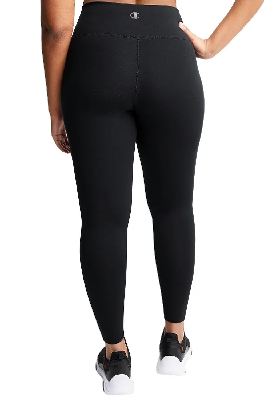 Champion Womens Sport Soft Touch Leggings w/ Pocket - Black - NEW