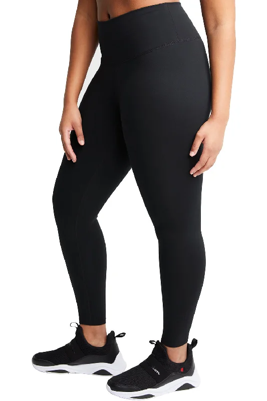 Champion Womens Sport Soft Touch Leggings w/ Pocket - Black - NEW